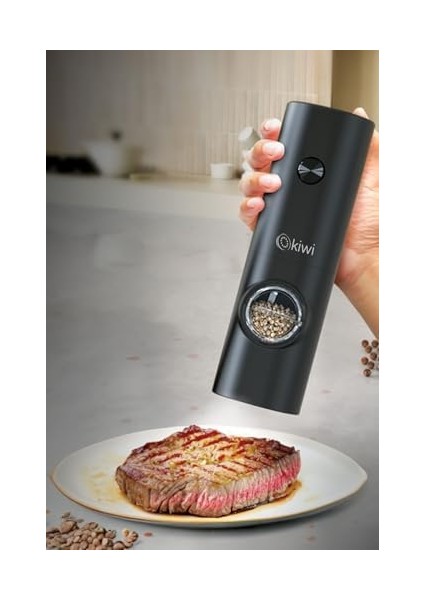 Pilli Işıklı Tuz Karabiber Değirmeni Otomatik Öğütücü KSPG-4849 fiyatları