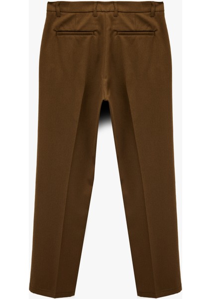 Rahat Kalıp Viskon Karışımlı Cepli Pileli Kumaş Pantolon fiyatları