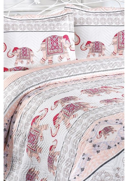 Elefante Baskılı Kapitoneli Çift Kişilik Yatak Örtüsü fiyatları