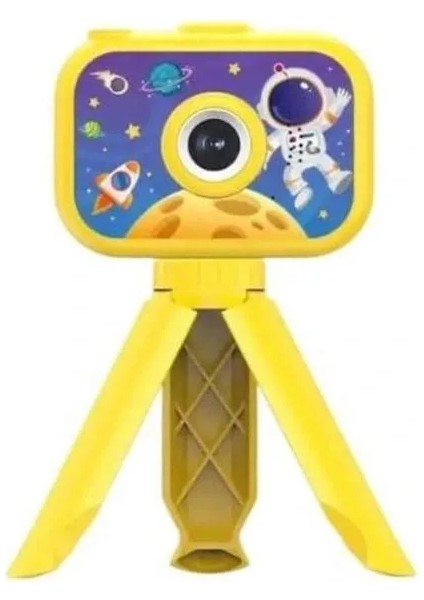 Çocuklara Özel Ayaklı Mini Fotoğraf Makinesi Dijital LCD Ekran