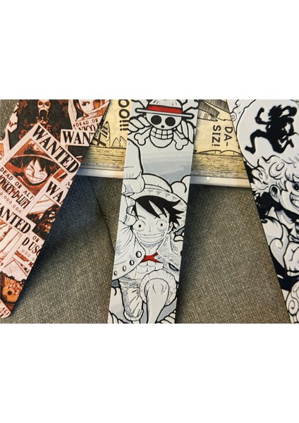 One Piece Kabartmalı 3’lü Kitap Ayracı Seti - Luffy, Gomu Gomu No Mi Devil’s Fruit Lastik Lastik Meyvesi, Wanted - 3 Adet Ayraç modelleri