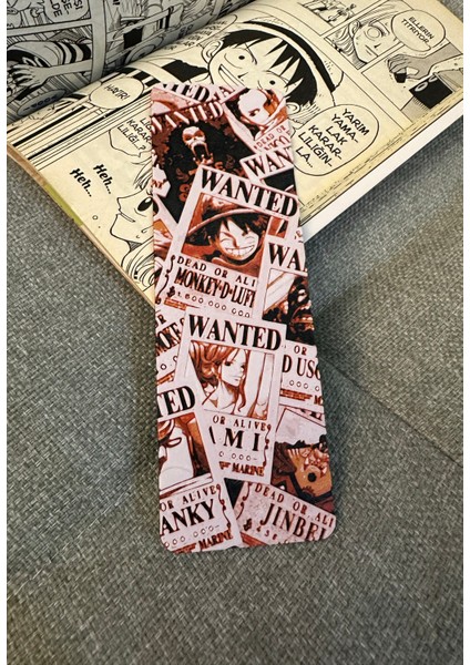 One Piece Kabartmalı 3’lü Kitap Ayracı Seti - Luffy, Gomu Gomu No Mi Devil’s Fruit Lastik Lastik Meyvesi, Wanted - 3 Adet Ayraç indirimleri