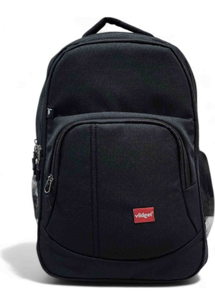 Siyah Laptop Bölmeli Sırt Çantası