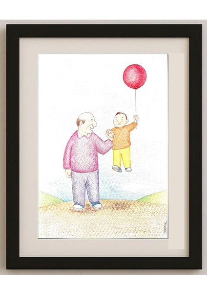 Sang Jin Kim 29X21CM Orijinal Karikatür Tablo