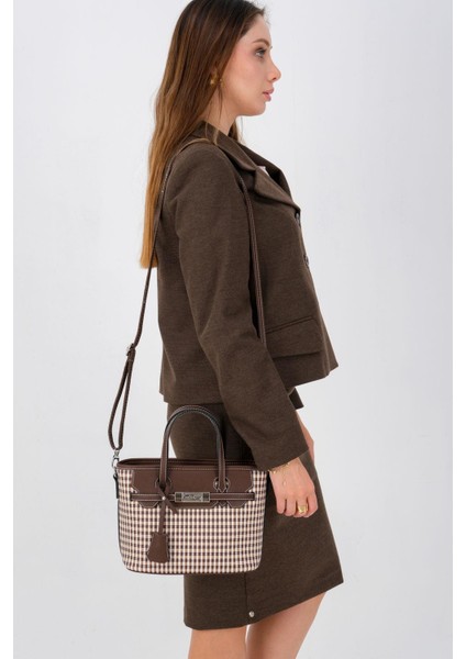 Kahve Sarı - Kahve SP1185 Kadın El Çantası