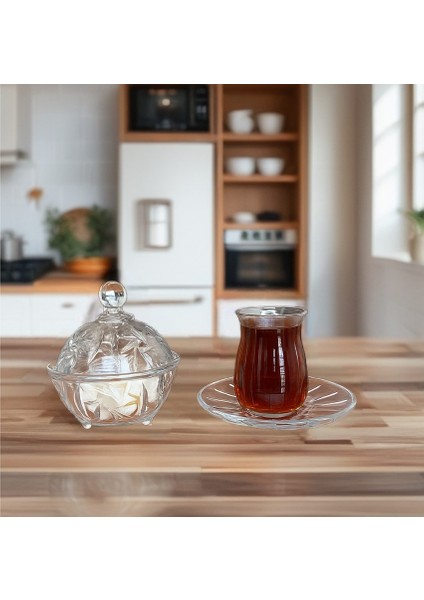 13 Parça Set Çay Bardağı-Altlık-Şekerlik Kombini fiyatları