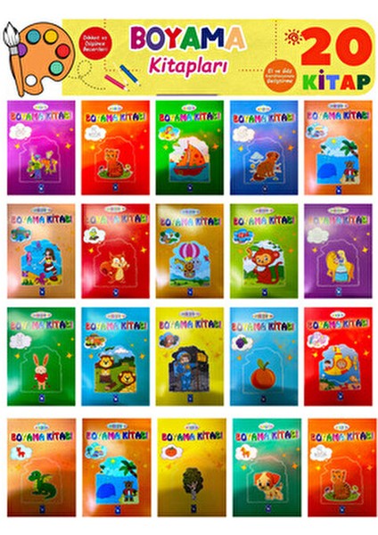 Gönül Boyama Kitabı Seti 20 Kitap modelleri