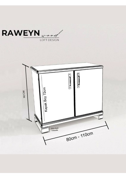 Storm Tamamen Ahşap Konsol 90CM fırsatları