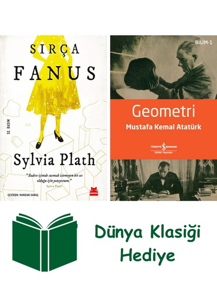 Sırça Fanus + Geometri + Dünya Klasiği Hediye