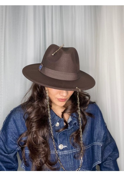 Tasarım Aksesuarlı Panama Fötr Şapka modelleri