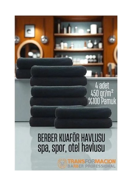 Kuaför Berber Havlusu 10 Adet Pamuk Berber Havlusu 50X90 Siyah fiyatları