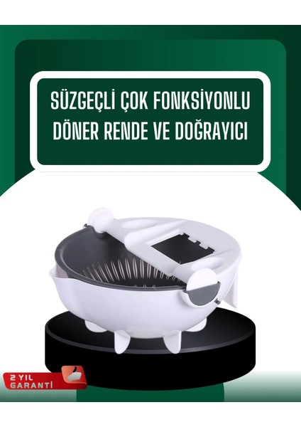 Çok Amaçlı Hazneli Sebze Rende Doğrayıcı ve Soyucu