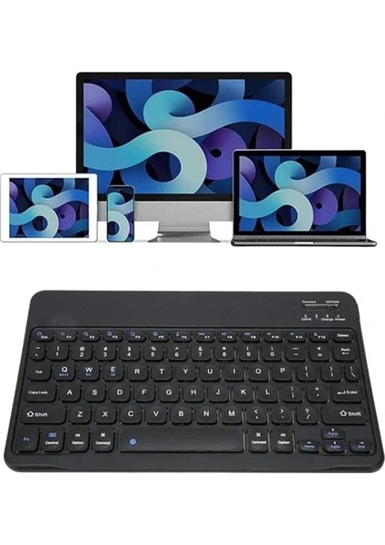 Bluetooth Şarj Edilebilir Mini Q Klavye Kablosuz Taşınabilir fırsatları
