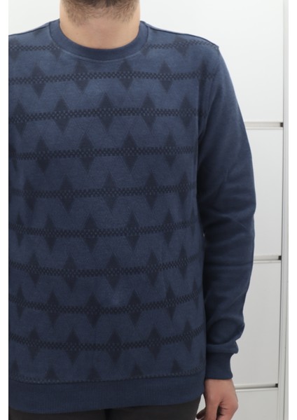 Fistan Store Erkek Desenli Spor Kesim Normal Kalıp Bisiklet Yaka Selanik Kumaşlı Kışlık Kazak fiyatları