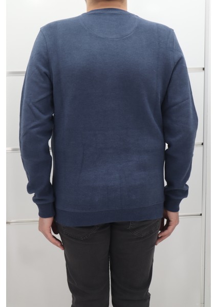 Fistan Store Erkek Desenli Spor Kesim Normal Kalıp Bisiklet Yaka Selanik Kumaşlı Kışlık Kazak modelleri