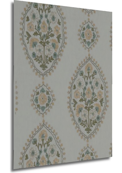 Osmanlı Çiçek Desenli Yağlı Boya Görünümlü Dekoratif Ahşap Tablo Dikdörtgen Tablo fırsatları