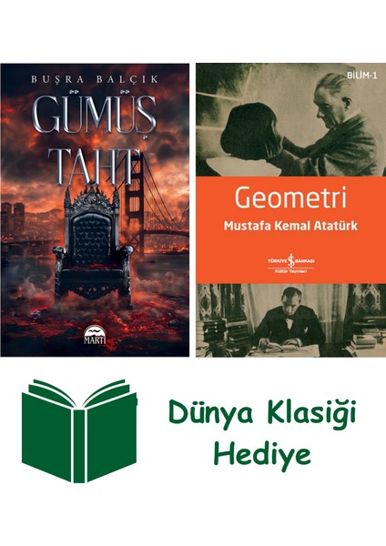 Gümüş Taht + Geometri + Dünya Klasiği Hediye