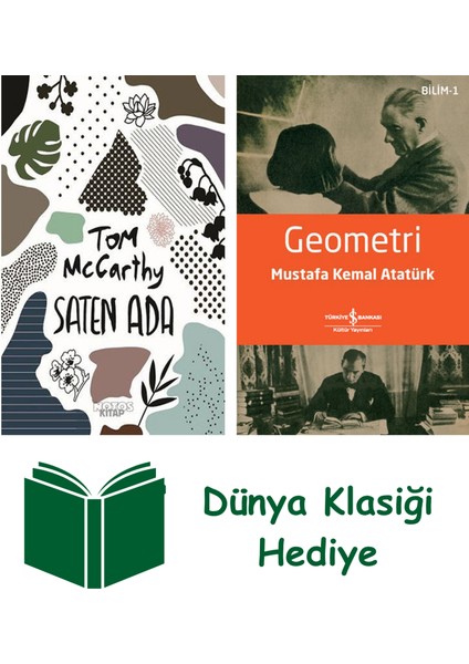 Saten Ada + Geometri + Dünya Klasiği Hediye