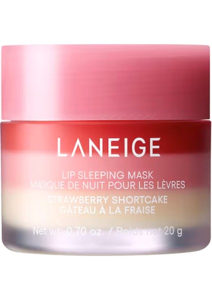 Lip Sleeping Mask - Dudaklar Için Gece Bakım Maskesi 20 - Çilekli Shortcake