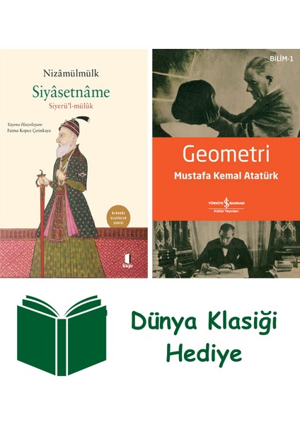 Siyâsetnâme + Geometri + Dünya Klasiği Hediye