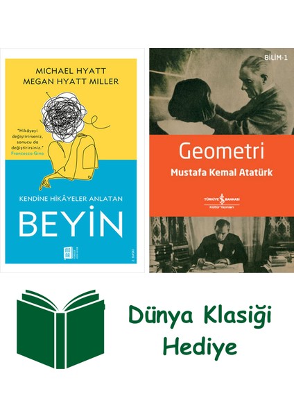Kendine Hikayeler Anlatan Beyin + Geometri + Dünya Klasiği Hediye