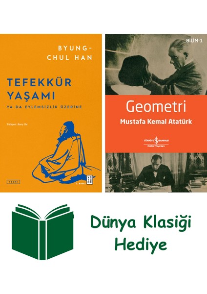 Tefekkür Yaşamı + Geometri + Dünya Klasiği Hediye