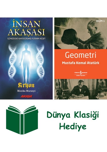 Insan Akaşası + Geometri + Dünya Klasiği Hediye