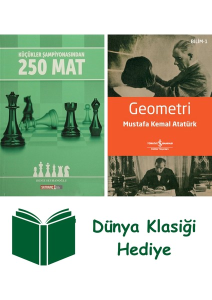 Küçükler Şampiyonasından 250 Mat + Geometri + Dünya Klasiği Hediye