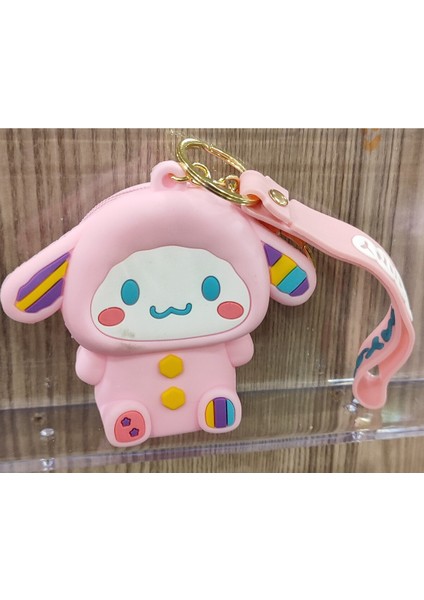 Anahtarlık Çok Amaçlı Fermuarlı Silikon Mini Cüzdan Çanta Sanrio Karakterleri