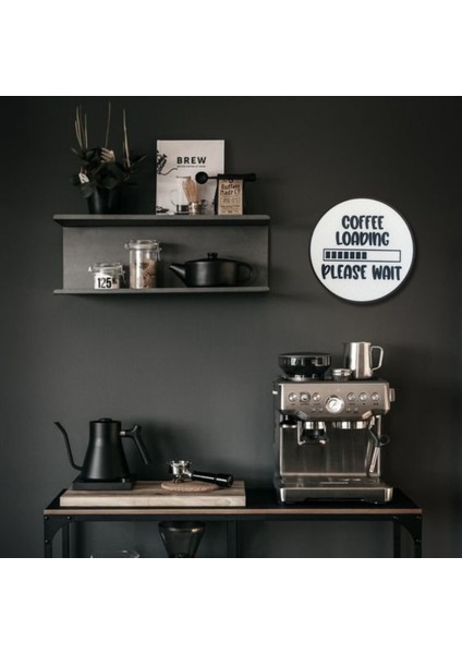 Coffee Is My Love Language Yazılı Yuvarlak Duvar Süsü – Sert Plastik 20X20 cm fırsatları