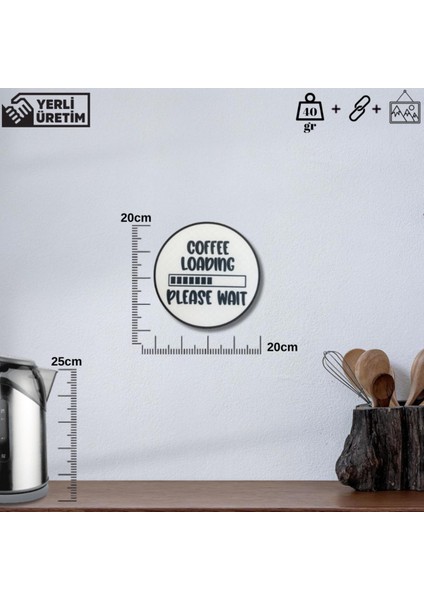 Coffee Is My Love Language Yazılı Yuvarlak Duvar Süsü – Sert Plastik 20X20 cm indirimleri