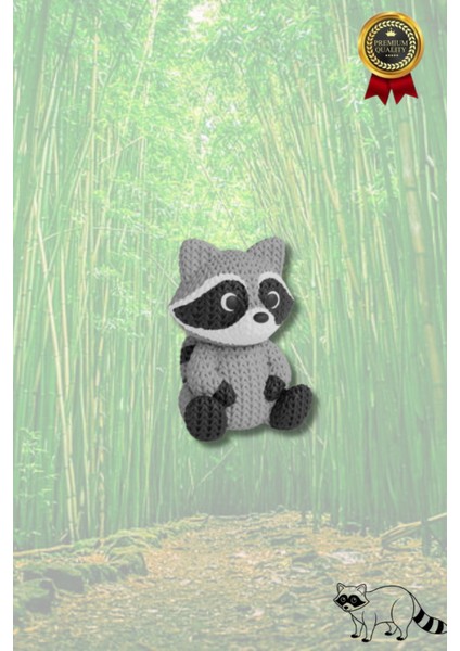 Örgü Desenli Kurt Anahtarlık – Sert Plastik, Çanta Süsü & Charm, Hayvan Figürlü Aksesuar