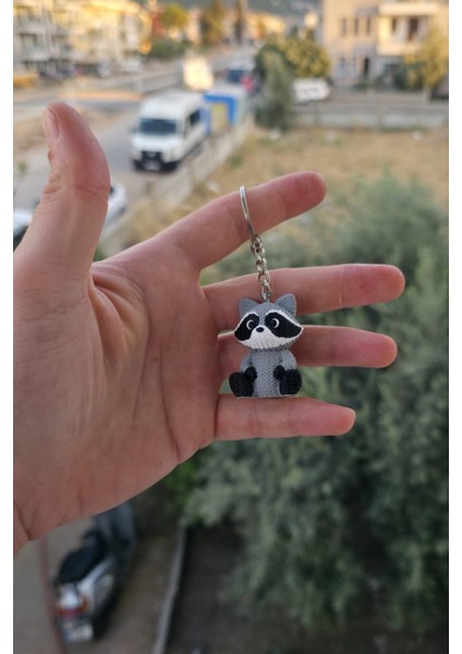 Örgü Desenli Kurt Anahtarlık – Sert Plastik, Çanta Süsü & Charm, Hayvan Figürlü Aksesuar fiyatları