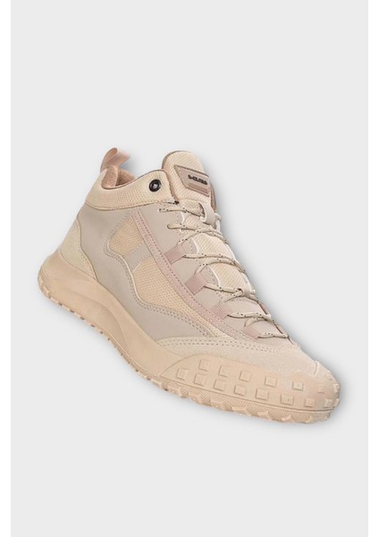 Deri Görünümlü Erkek Trekking & Outdoor Bot Ayakkabı Bej