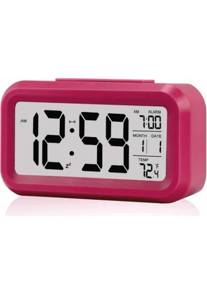 Işıklı Dereceli Masa Ofis Saati Alarmlı Termometre Takvim Çalar Saat fiyatları