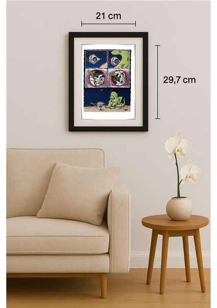 Santiago Cornejo 29X21CM Orijinal Karikatür Tablo fiyatları