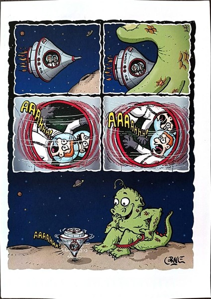 Santiago Cornejo 29X21CM Orijinal Karikatür Tablo modelleri