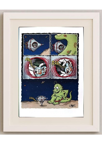 Santiago Cornejo 29X21CM Orijinal Karikatür Tablo fırsatları