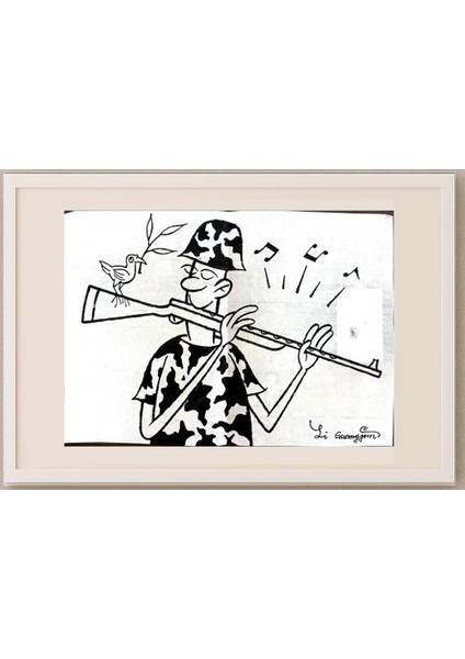 Li Guangjun 29X21CM Orijinal Karikatür Tablo fırsatları