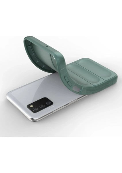 Samsung Galaxy A03S Kılıf Optimum Silikon - Koyu Yeşil - FKU9984-1353 fırsatları