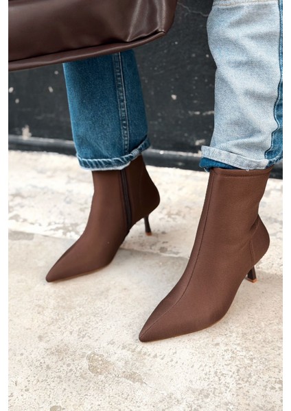 Orvex Kadın Dalgıç Ince Topuklu Bot Acı Kahve fiyatları