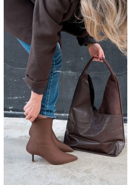 Orvex Kadın Dalgıç Ince Topuklu Bot Acı Kahve fırsatları