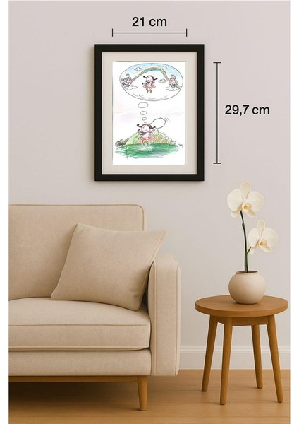 Zhang Wei 29X21CM Orijinal Karikatür Tablo fiyatları