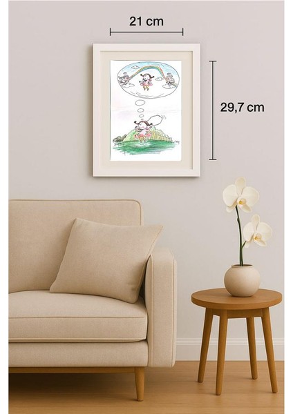 Zhang Wei 29X21CM Orijinal Karikatür Tablo indirimleri