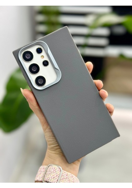 Samsung Galaxy S24 Ultra Uyumlu Estetik Dokulu Deri Görünümlü Esnek Silikon Kılıf fiyatları