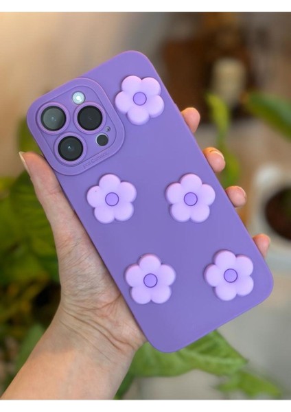 Iphone 14 Pro Uyumlu Papatya Desenli Lansman Içi Kadife Aa Kalite modelleri