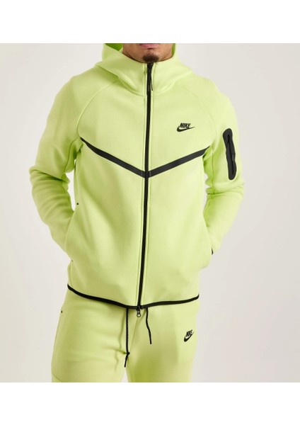 Tech Fleece Windrunner Tam Fermuarlı Kapüşonlu Sweatshirt