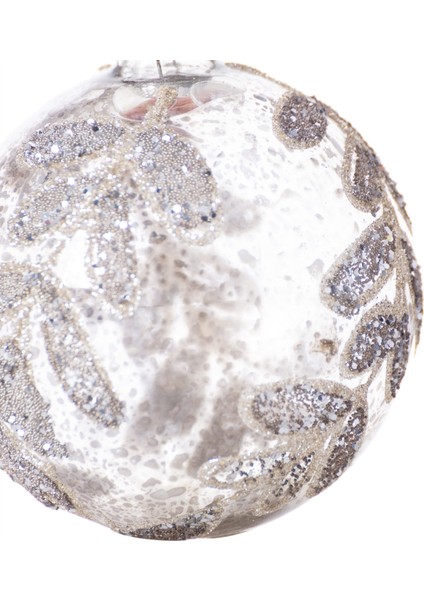 Sılver Leaf Ağaç Süsü 8cm modelleri