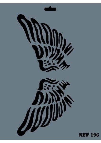 Rich New Seri N-196 Stencil 35X25 cm