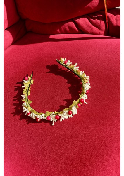 Doğal Görünümlü Kadın Saç Tacı-Romantik ve Zarif Taç-Çiçekli Saç Aksesuarı modelleri